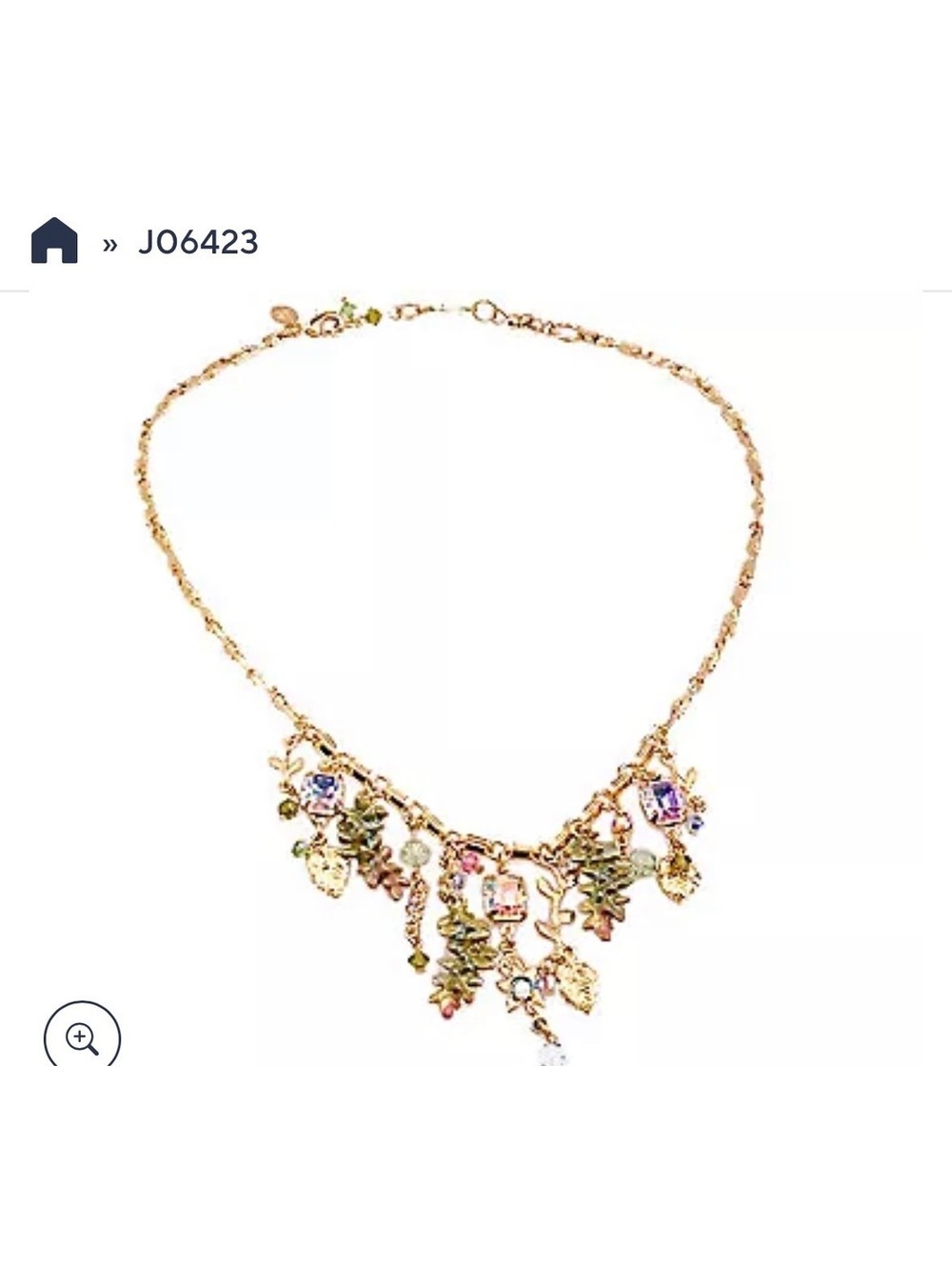 Kirks Folly The Essence of Wisteria Adjustable Necklace J06423 QVC